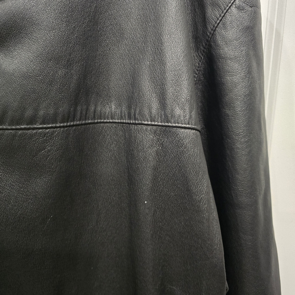 Collezione Leather Coat Mens Sz 4XLT Black - Picture 6 of 13